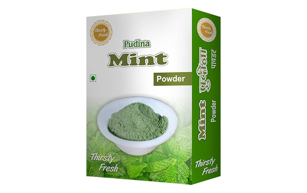 Thirsty Fresh Mint (Pudina) Powder    Box  75 grams